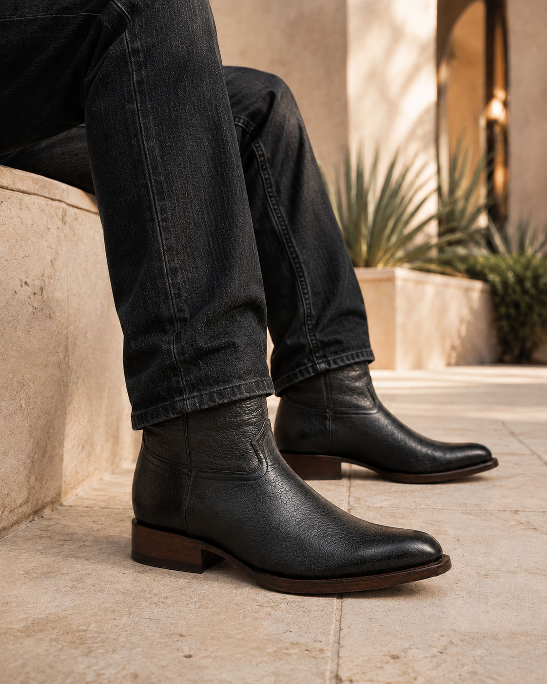 Bota Caporal — Negro Grafito