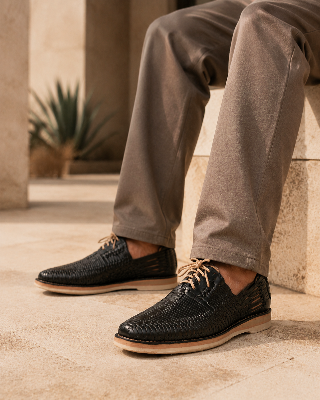 Huarache Tohil — Negro Grafito